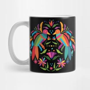 Mexican Otomí Couple of Birds by Akbaly Mug